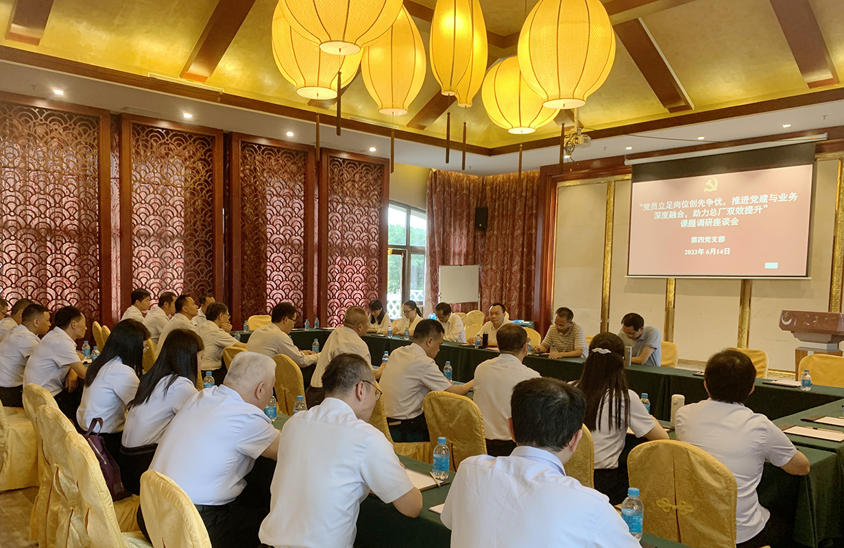 党建引领谱新篇，实地调研促发展——总厂党委书记许镇江到金戈车间党支部、第四党支部发展调研座谈